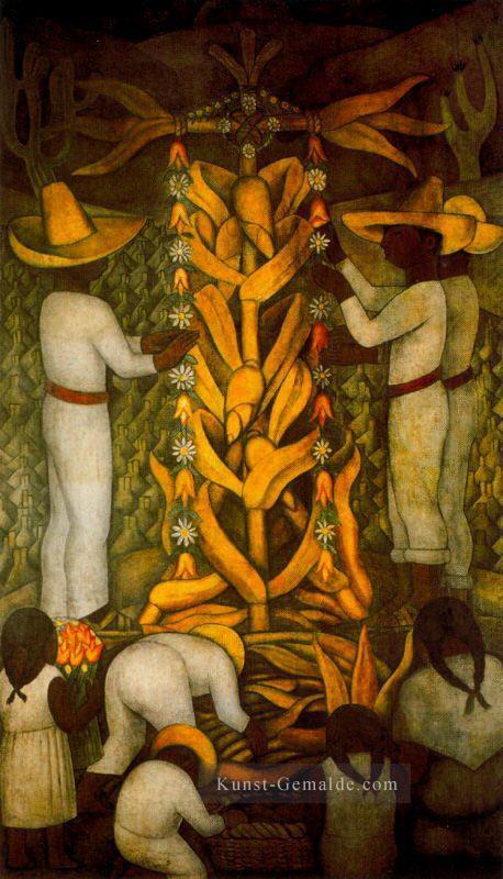 Das Maisfest Diego Rivera Ölgemälde